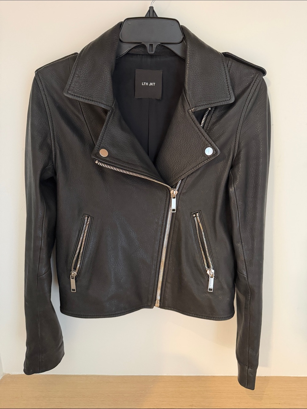 Women's Black LTH JKT Leather Moto Jacket